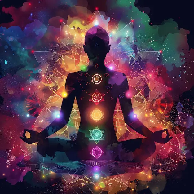 ध्यान करती हुई व्यक्ति की छवि