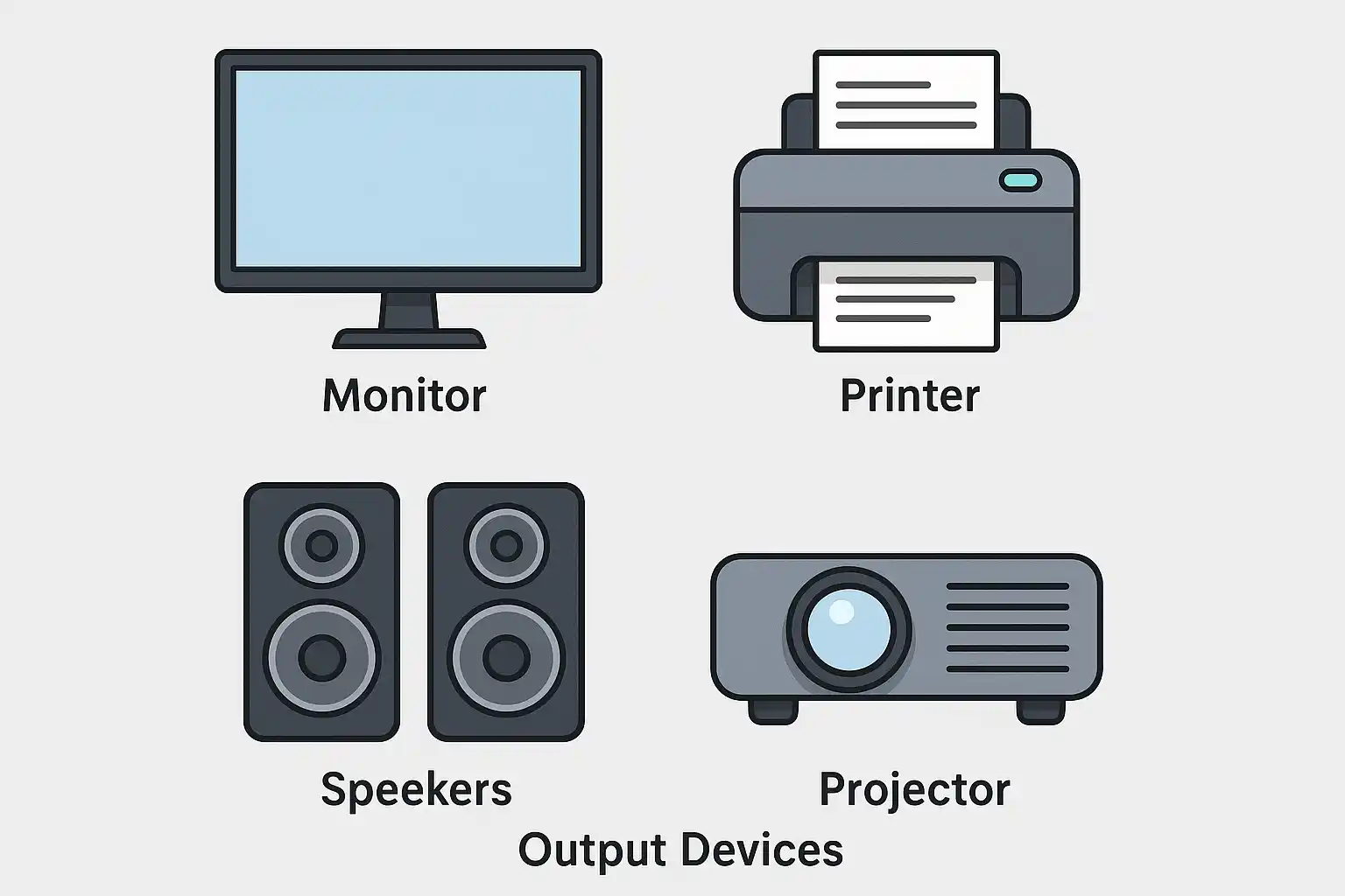 आउटपुट डिवाइस (Output Devices)