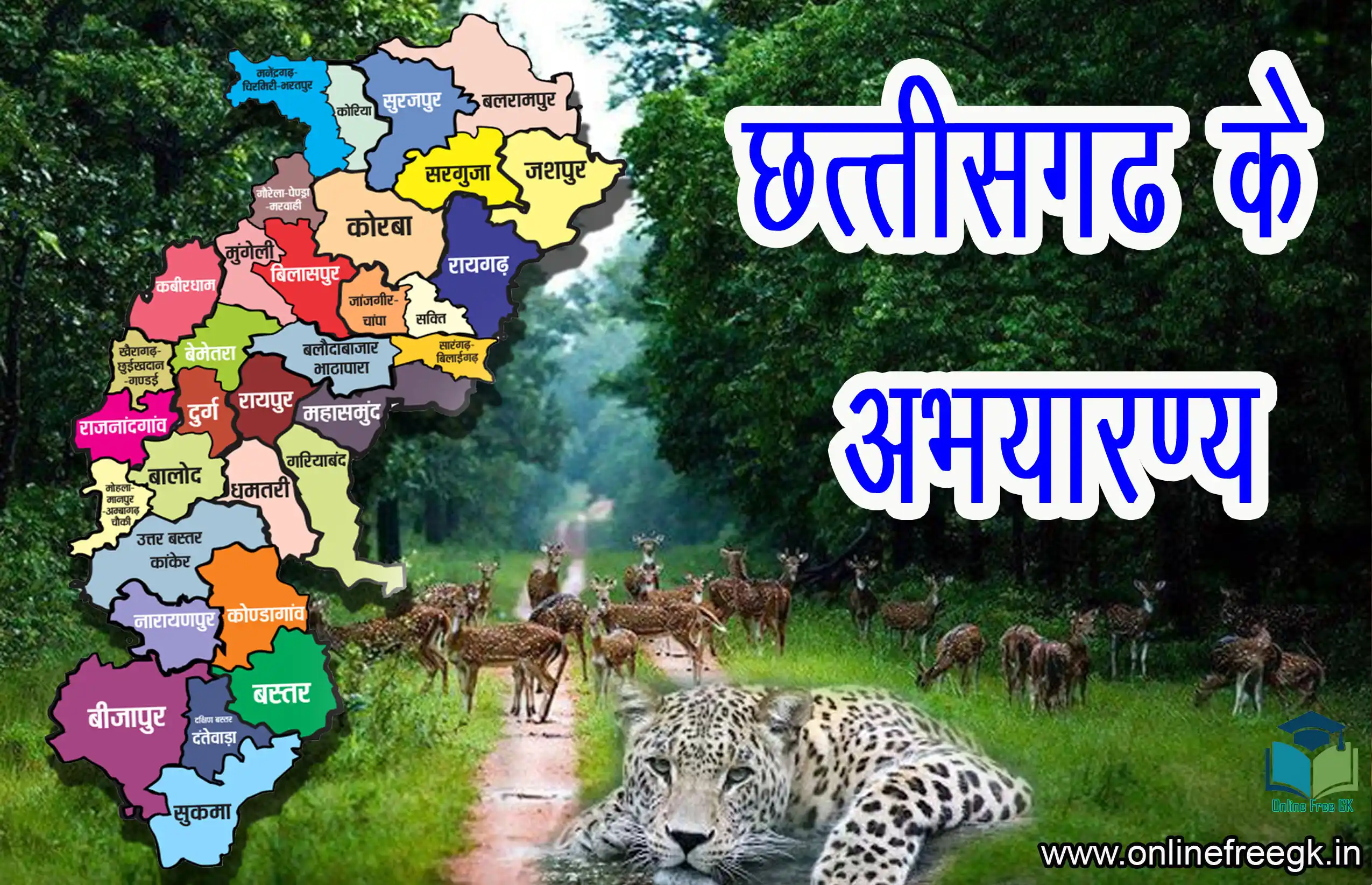 छत्तीसगढ़ के वन्य जीव अभ्यारण | Wildlife Sanctuary of Chhattisgarh